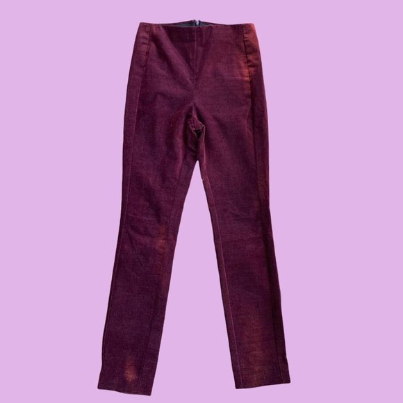 THEORY DARK ACADEMIA VELVET PANTS - Picture 1 of 4